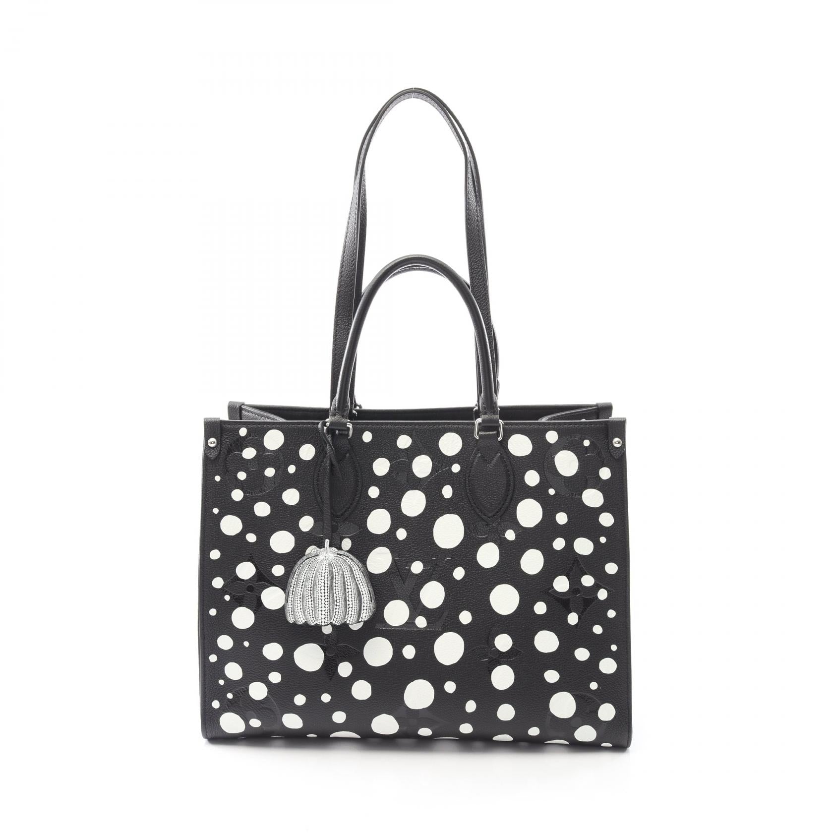 Louis Vuitton LOUIS VUITTON × Yayoi Kusama OnTheGo MM Monogram Empreinte Tote Bag