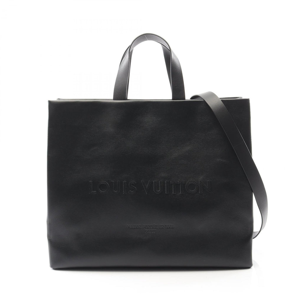 Louis Vuitton Shopper Tote MM Leather Tote Bag