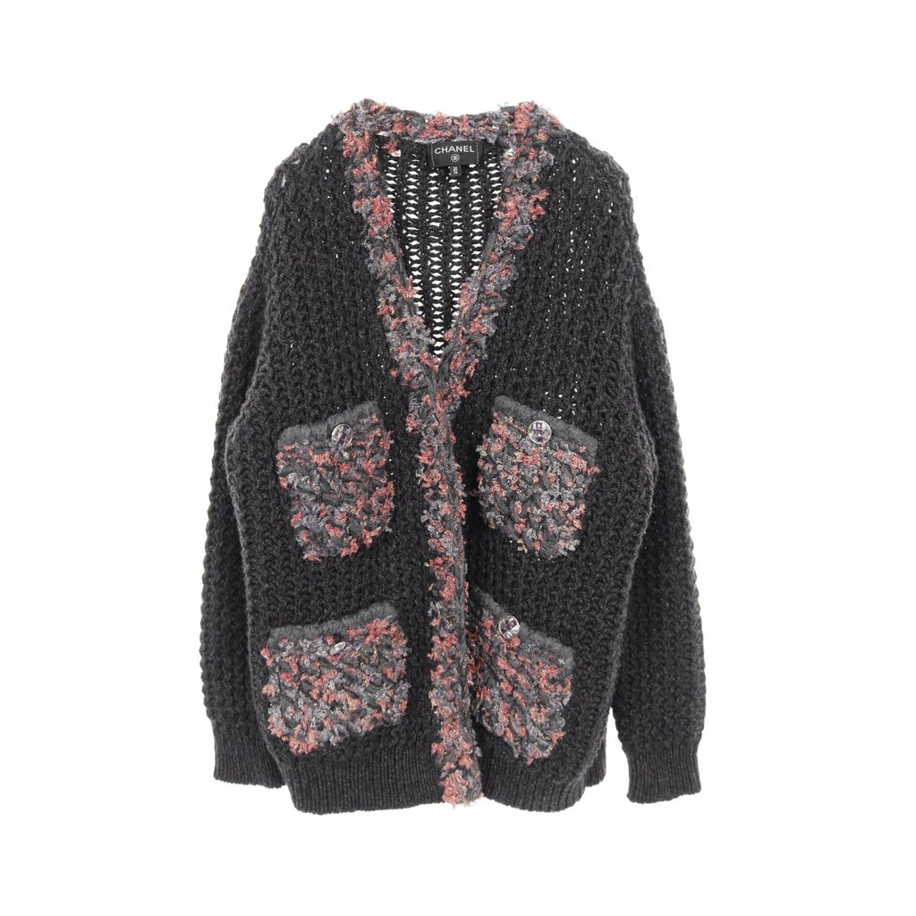 Chanel Coco Mark Button Cashmere Cardigan