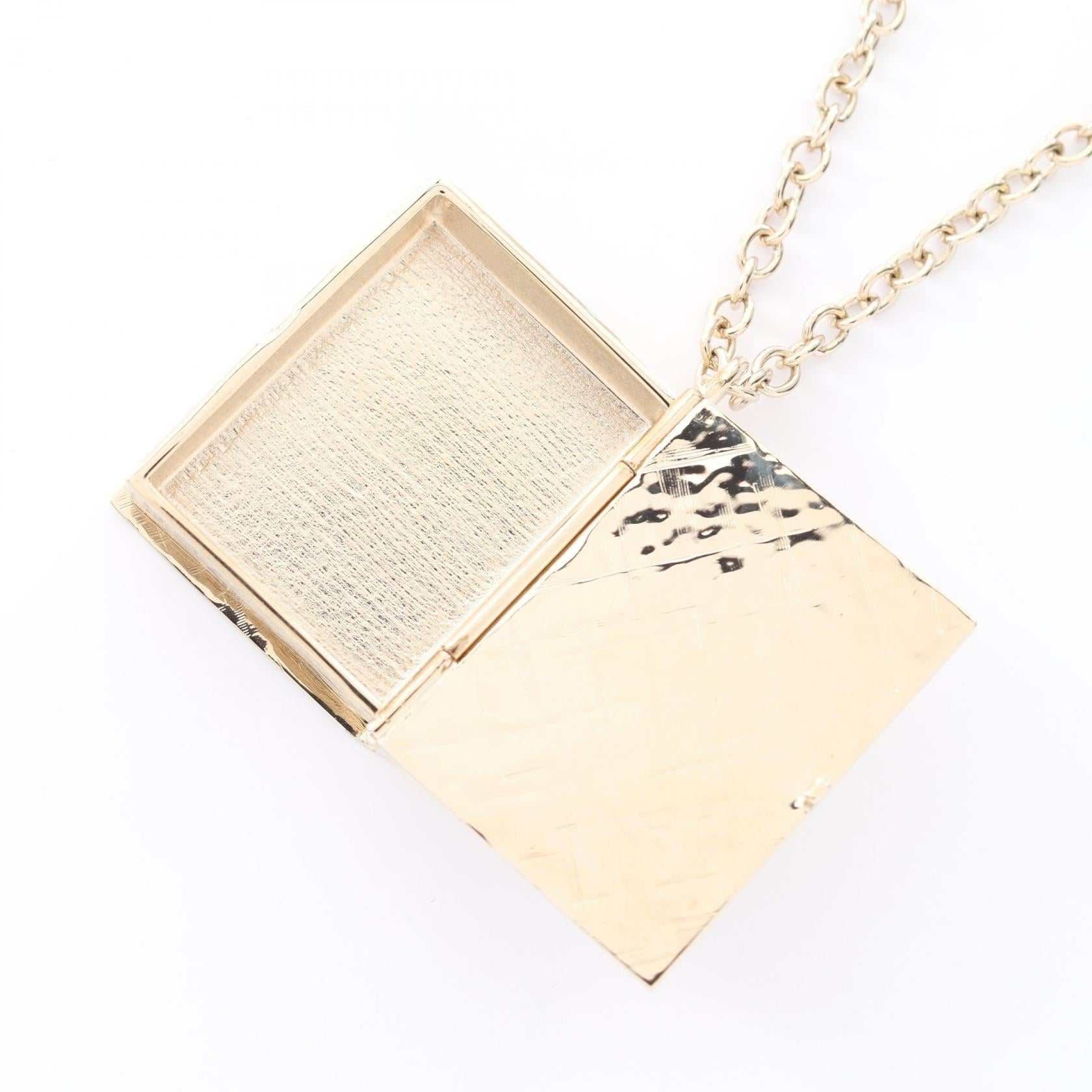 Chanel Coco Mark Book Motif Necklace