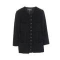 Chanel Coco Mark Button Viscose Collarless Jacket