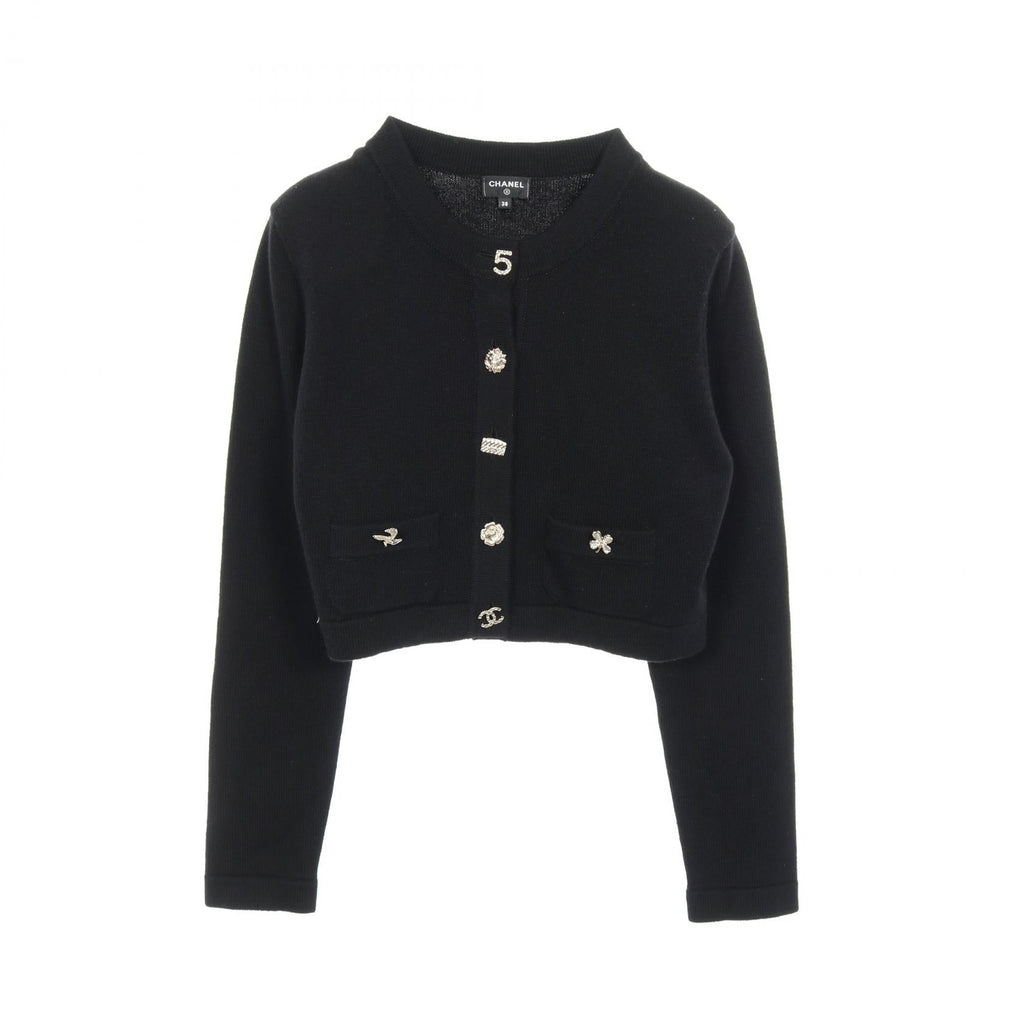 Chanel Coco Mark Button Cashmere Cardigan
