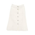 Chanel Coco Mark Button Wool Blend Skirt