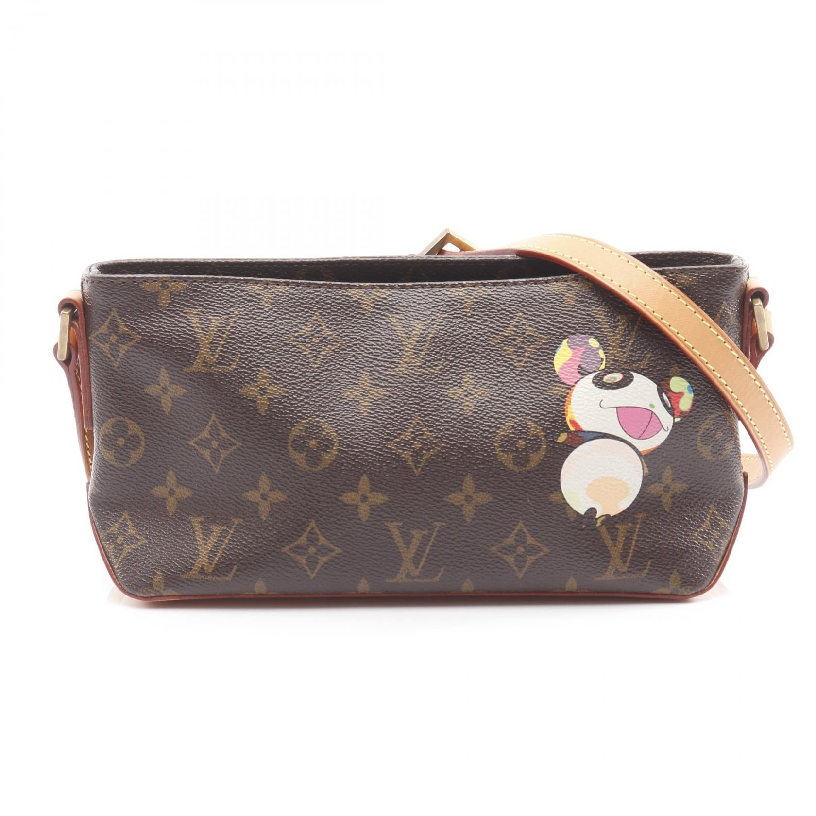 Louis Vuitton Trotteur Monogram Panda Coated Canvas Shoulder Bag