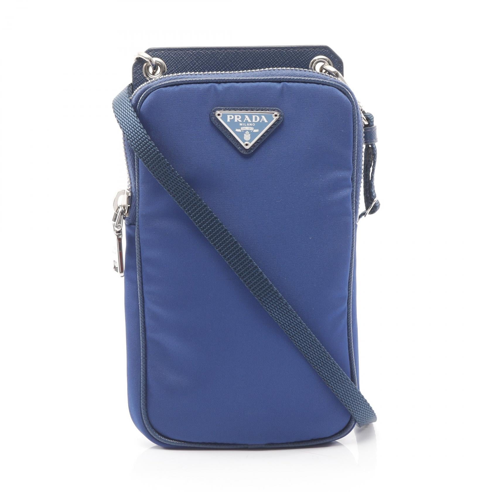 Prada TESSUTO Nylon Saffiano Leather Shoulder Bag