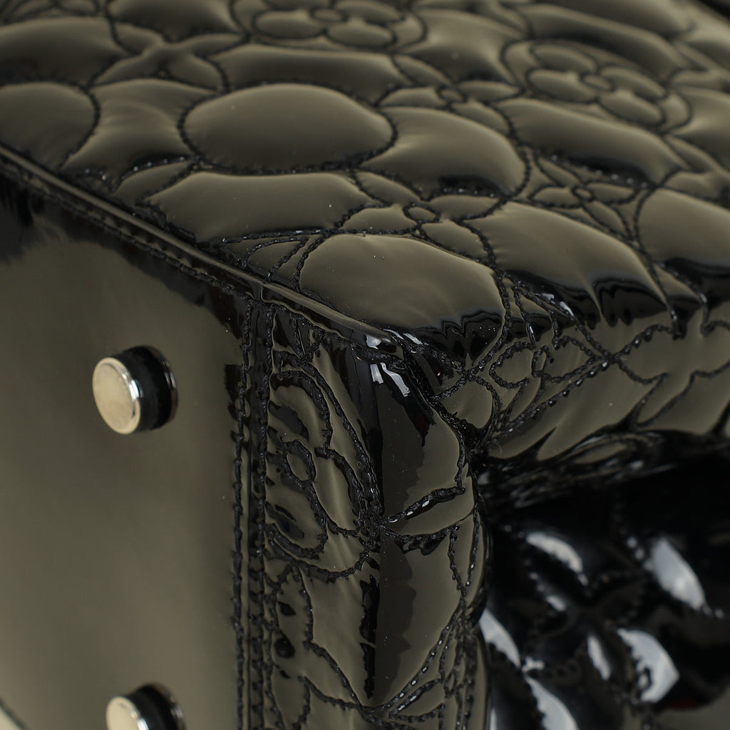 Louis Vuitton Black Flower Malletage Twist GM Bag