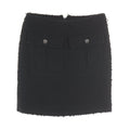 Chanel Coco Mark Button Tweed Wool Skirt