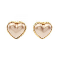 Chanel Heart Coco Mark Earrings