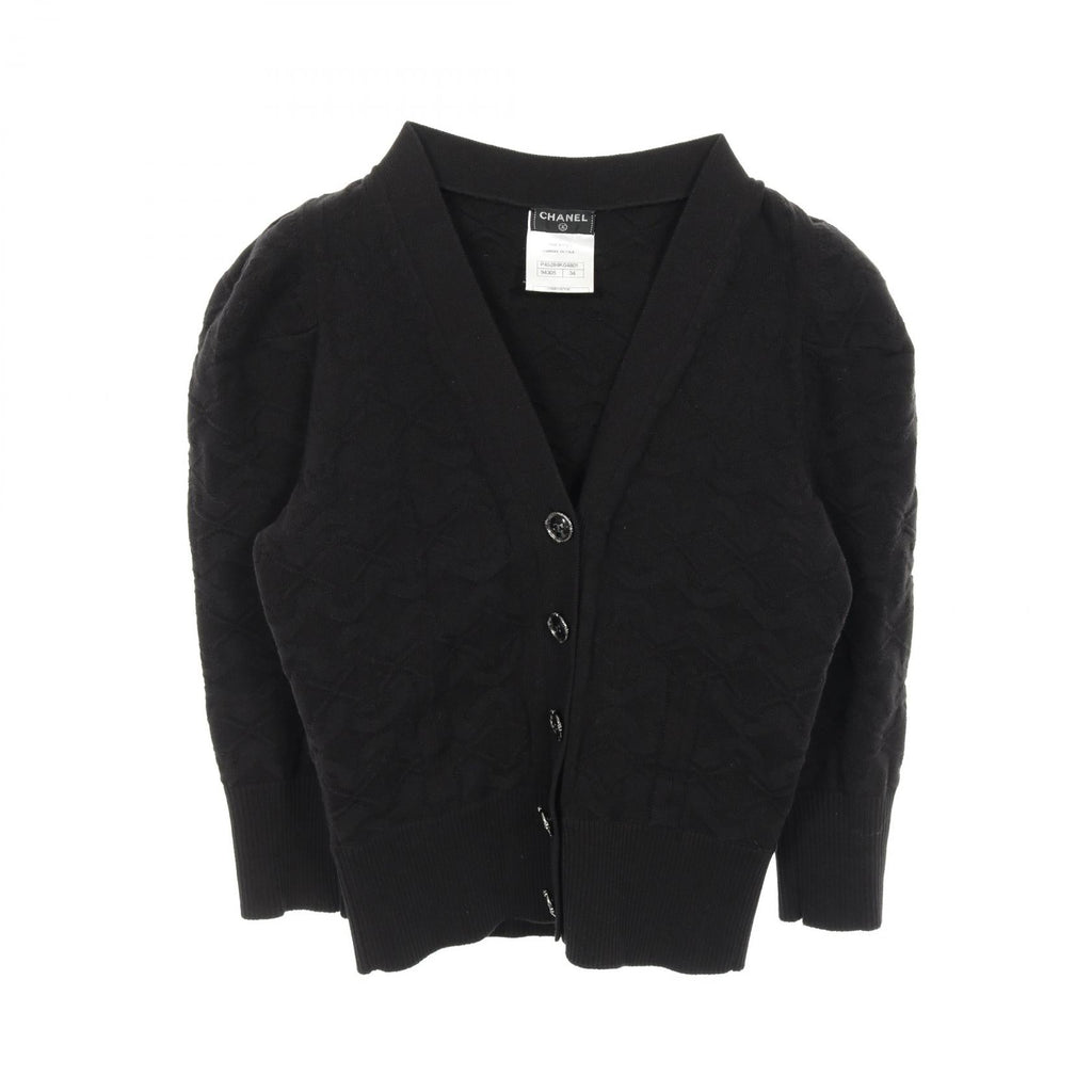 Chanel Coco Mark Button Cotton Cardigan