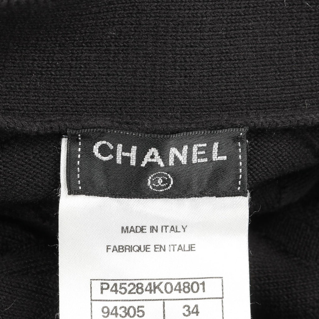 Chanel Coco Mark Button Cotton Cardigan