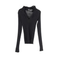 Chanel Frill Cashmere Polyester Knitwear