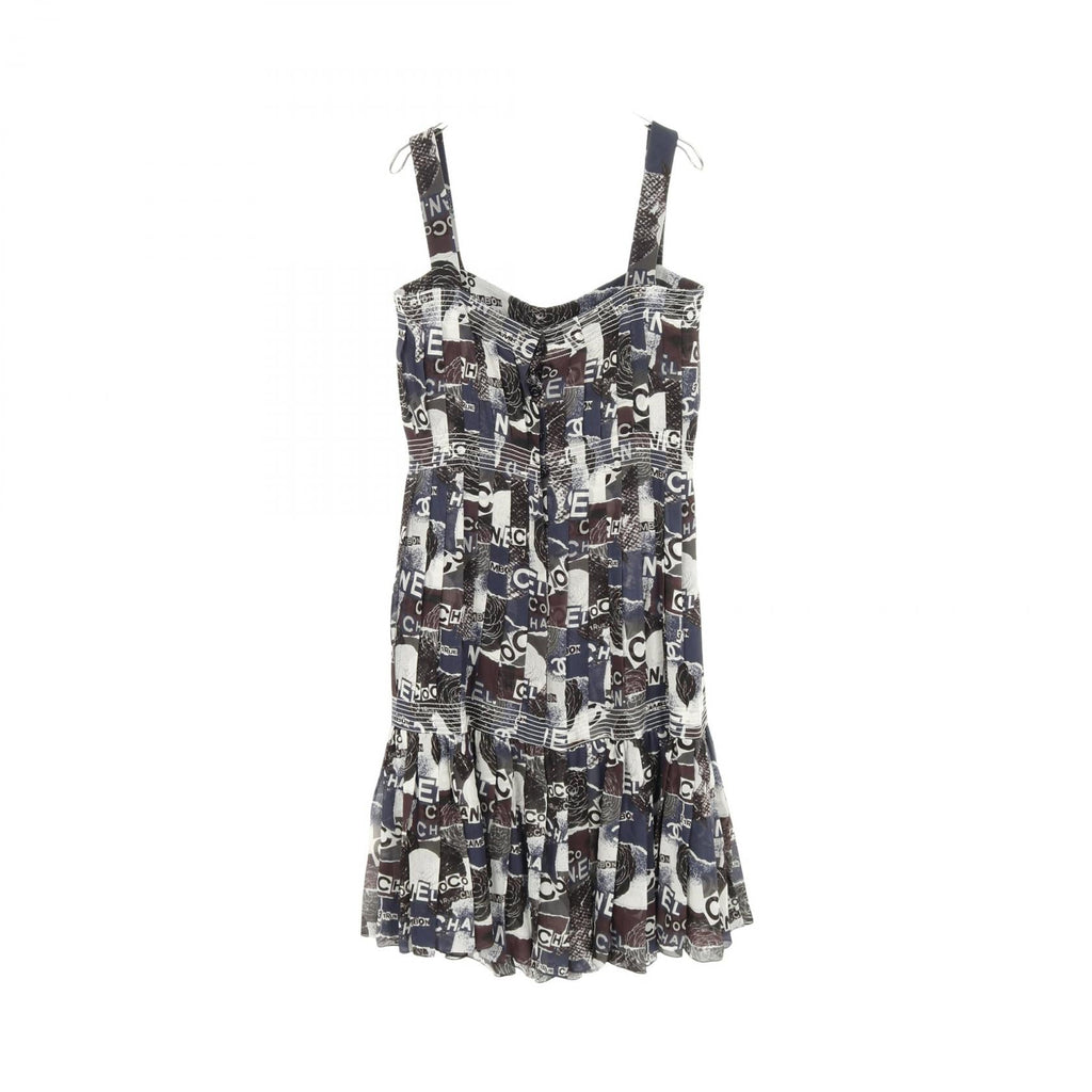Chanel Coco Mark Camellia Silk Dress