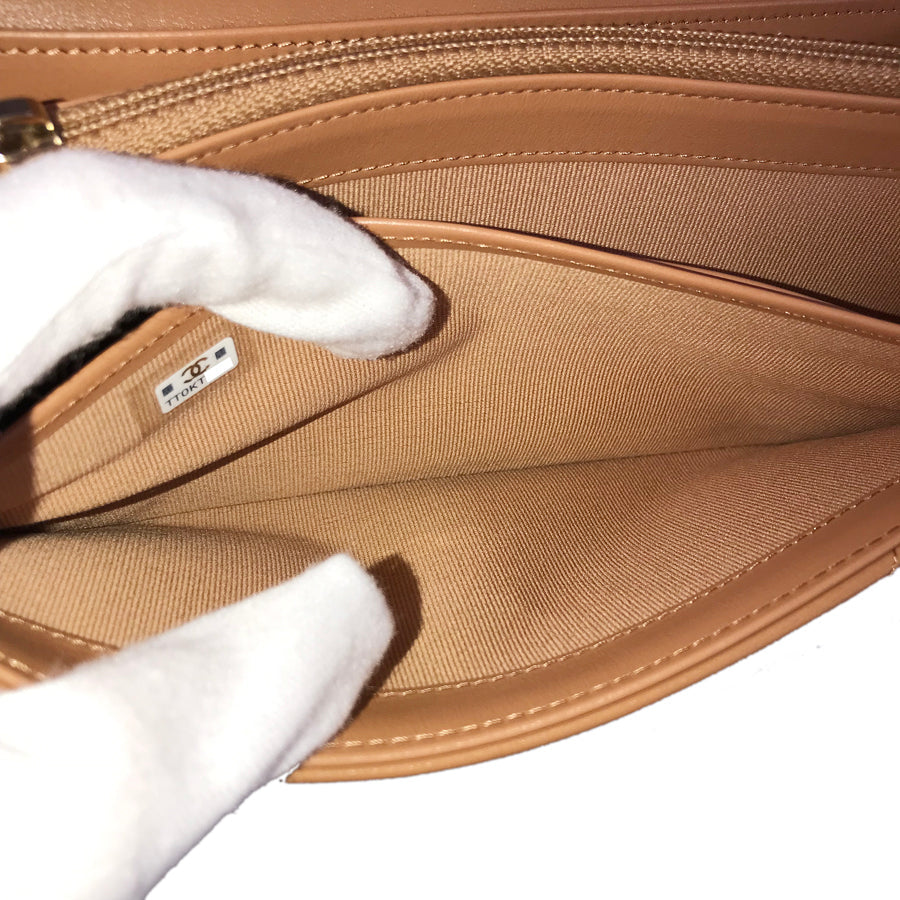 CHANEL Matelasse Long wallet Folding cover lid