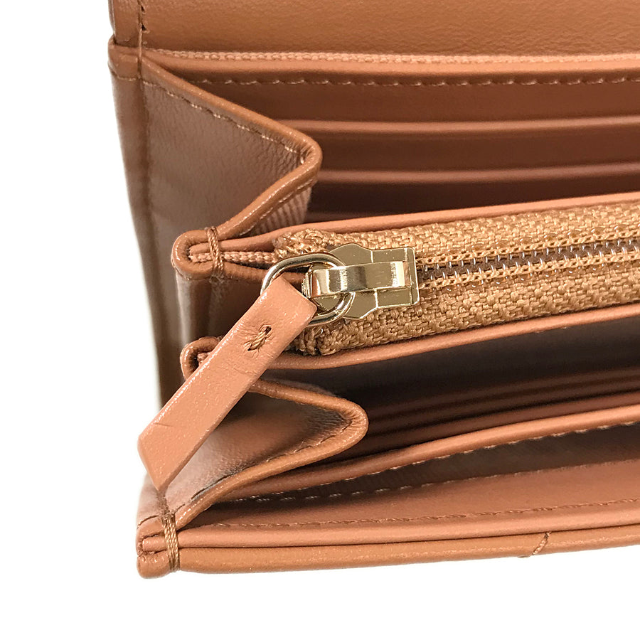 CHANEL Matelasse Long wallet Folding cover lid