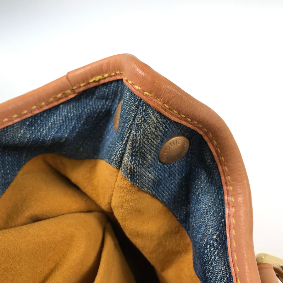 LOUIS VUITTON Monogram Denim Pleaty M95020 Hand bag