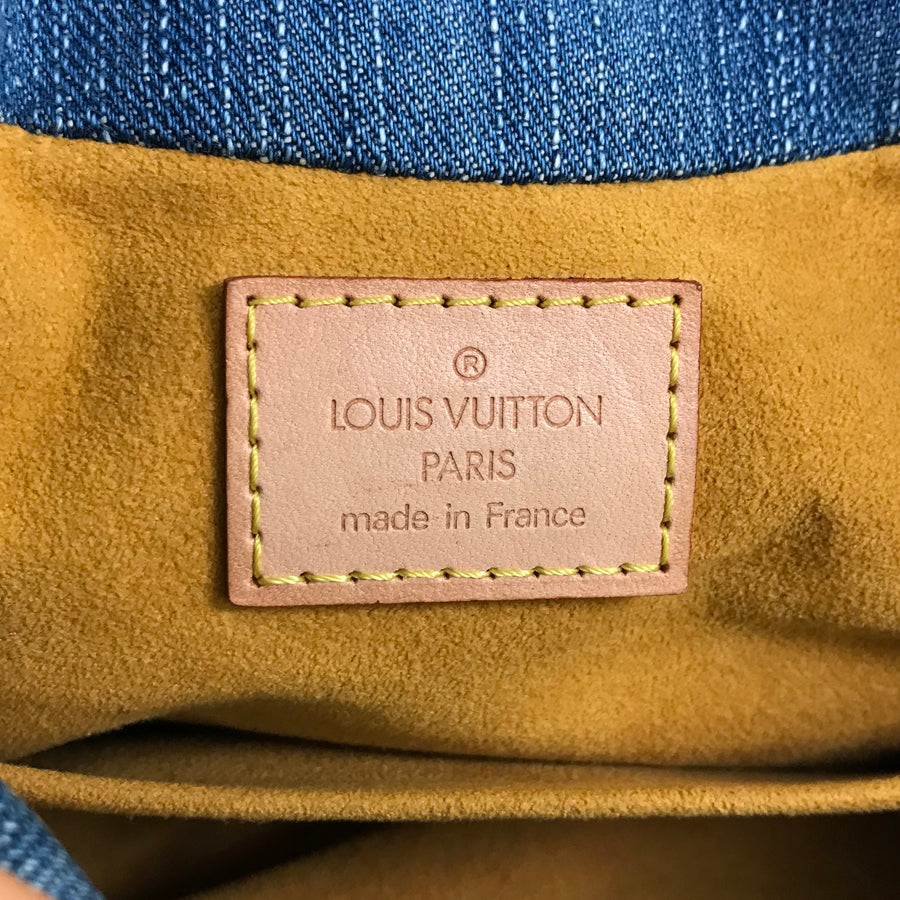 LOUIS VUITTON Monogram Denim Pleaty M95020 Hand bag