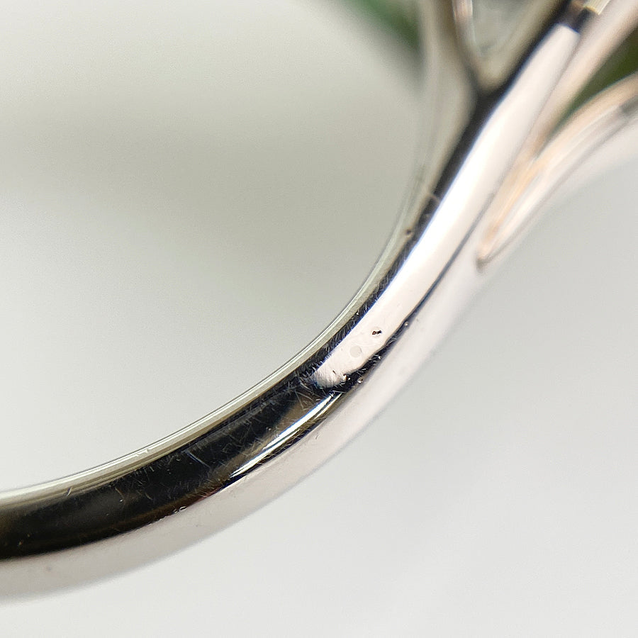Ring Platinum jade diamond