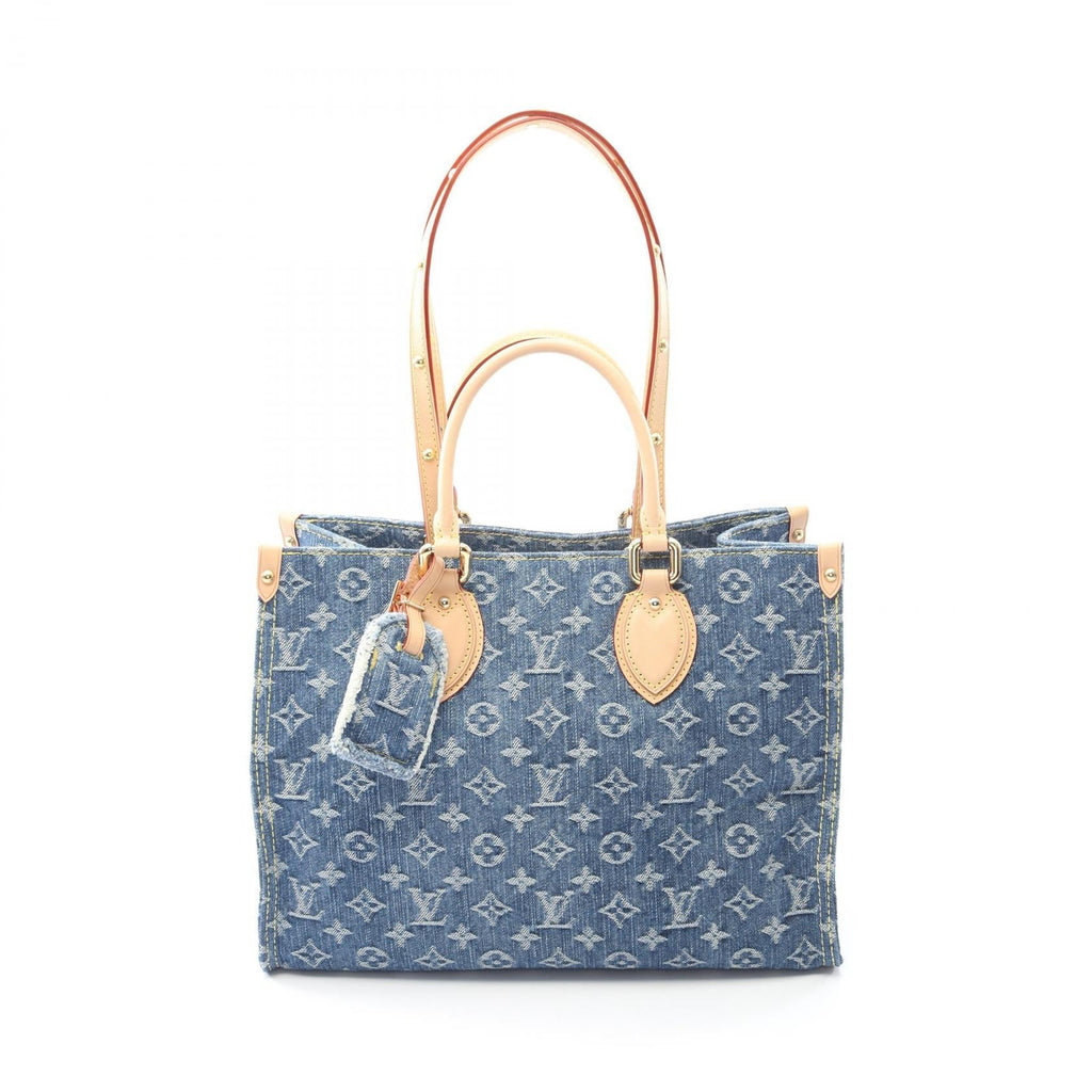 Louis Vuitton Onthego MM Monogram Denim Tote Bag