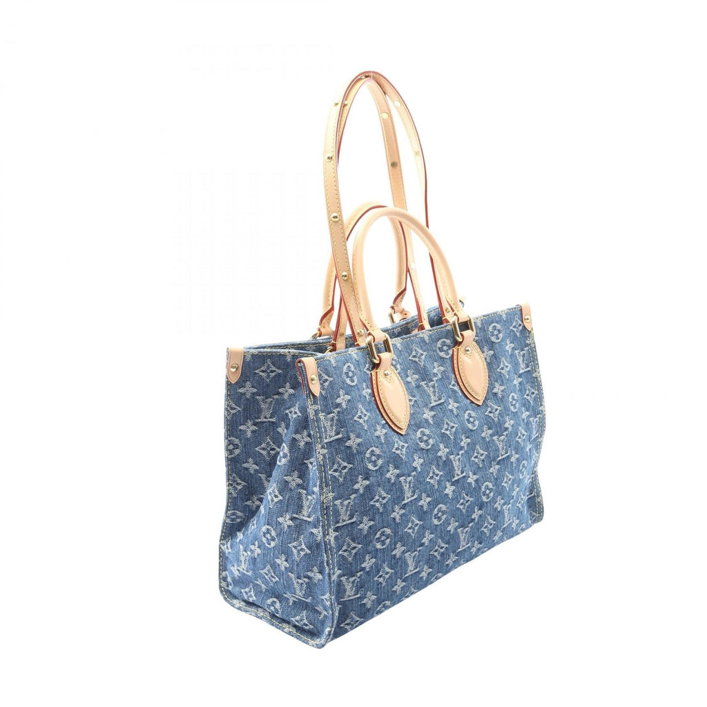 Louis Vuitton Onthego MM Monogram Denim Tote Bag
