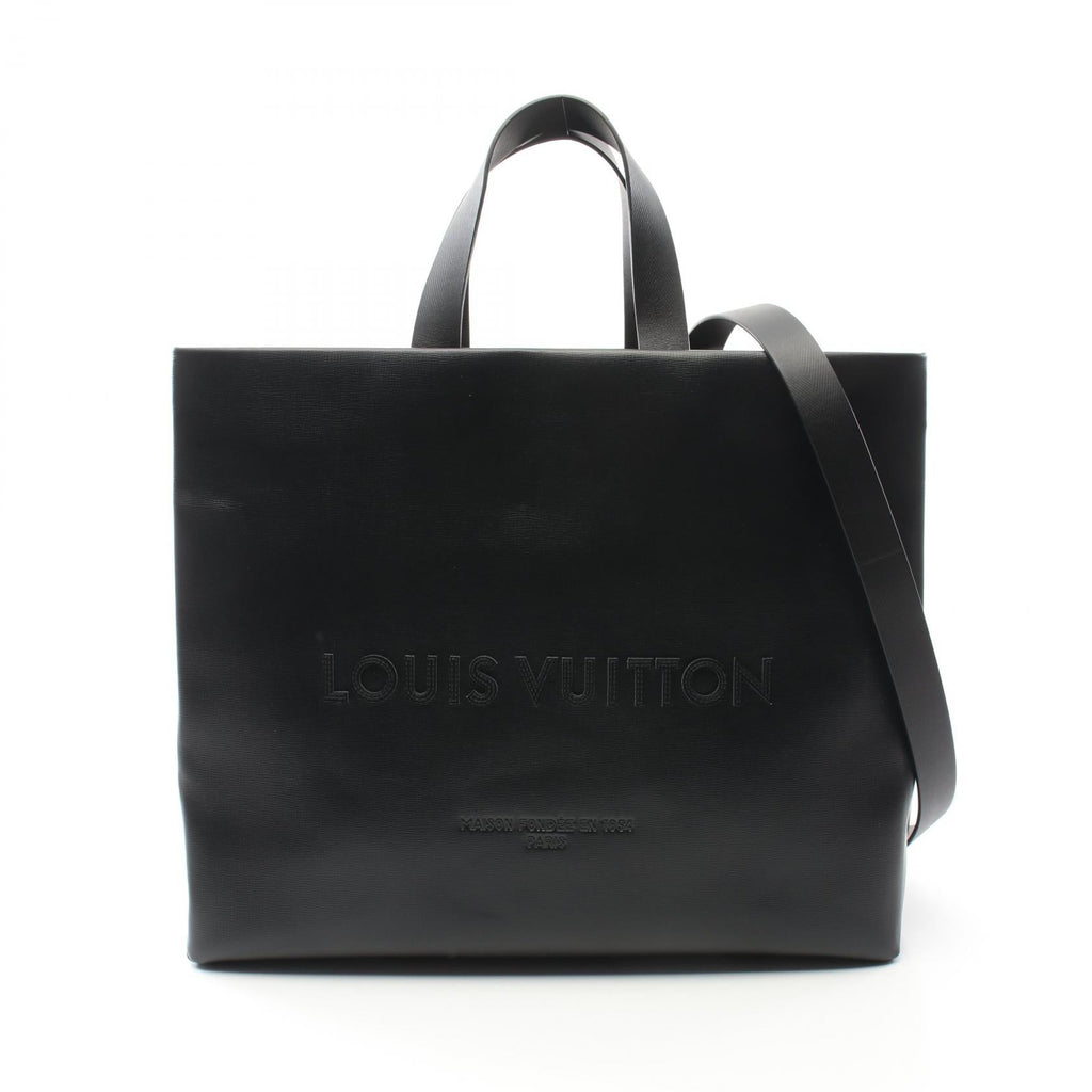 Louis Vuitton Shopper Tote MM Leather Tote Bag