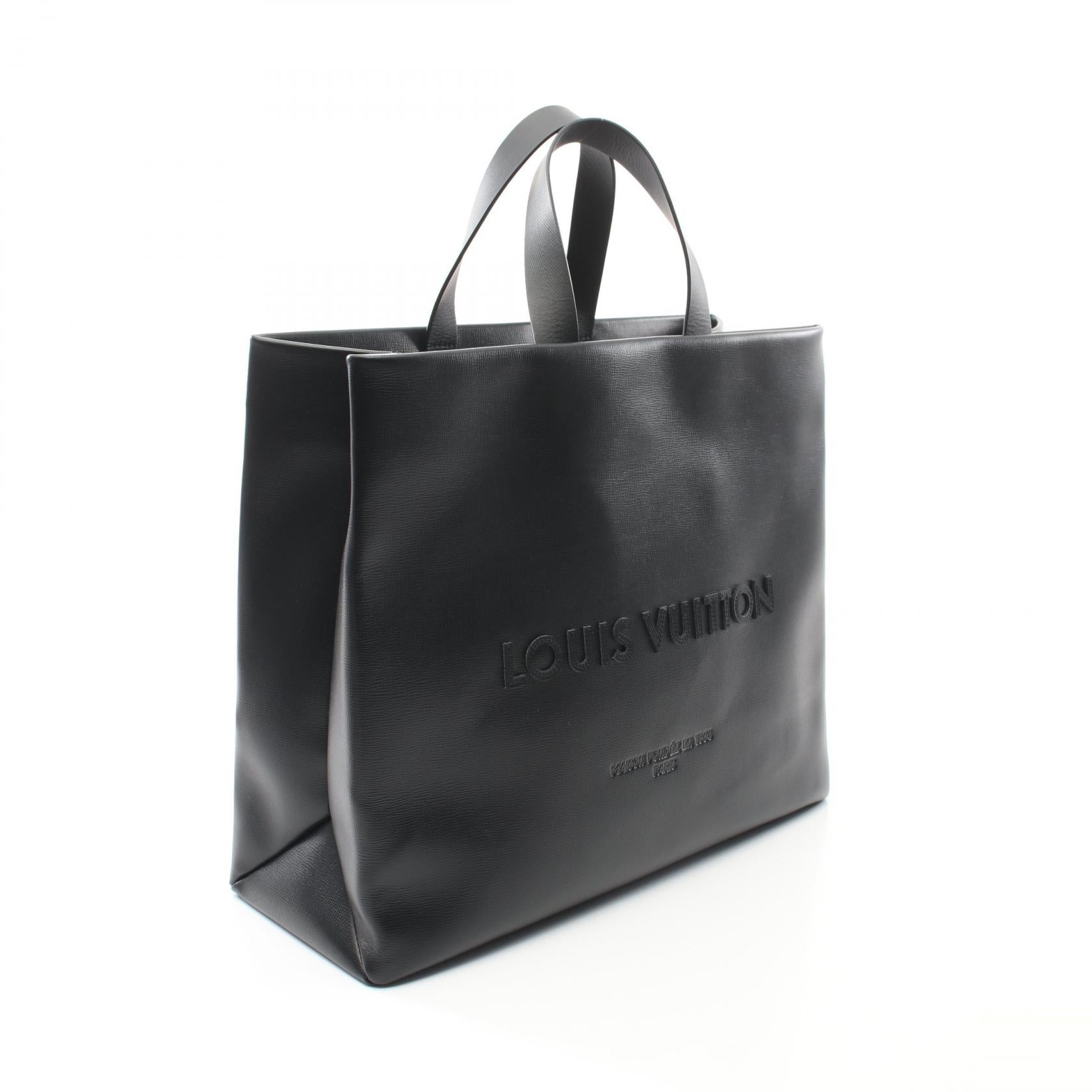 Louis Vuitton Shopper Tote MM Leather Tote Bag
