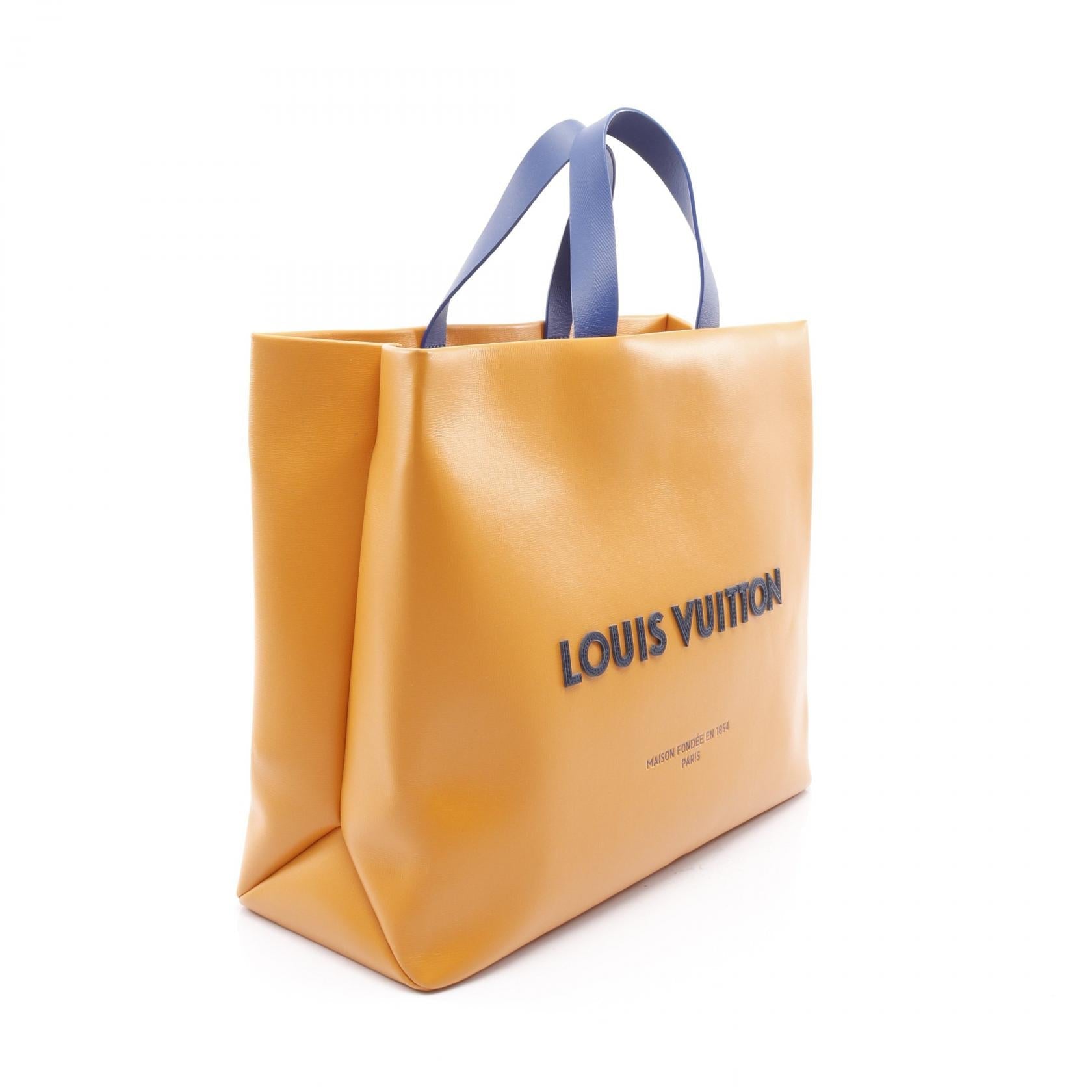 Louis Vuitton Shopper Tote MM Leather Tote Bag