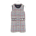 Chanel Coco Mark Button Tweed Cotton Nylon Long Gilet