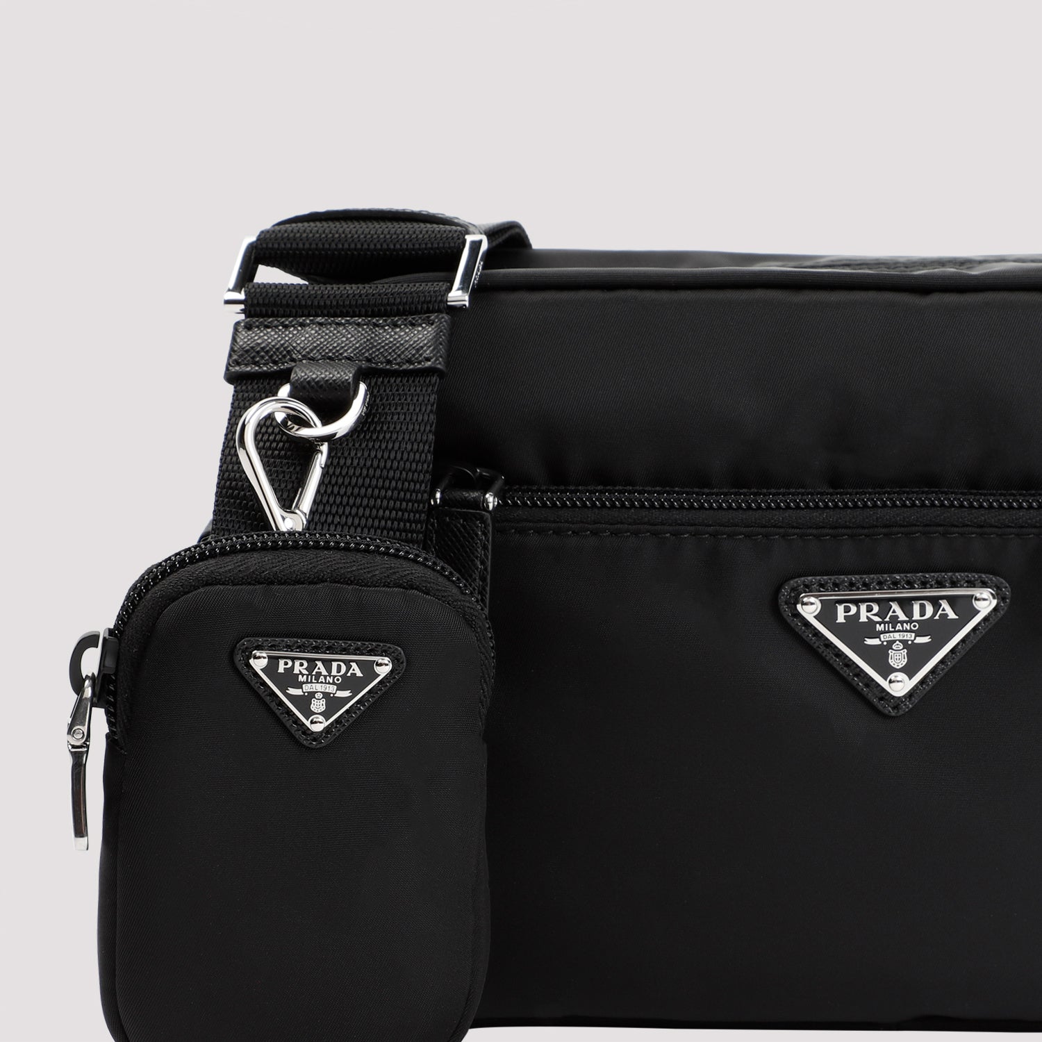 Prada Re-Nylon And Leather Shoulder Bag Women