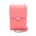 Chanel Half Coco Mark Matelasse Calf Shoulder Bag
