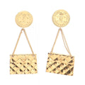 Chanel Matelasse Coco Mark Earrings