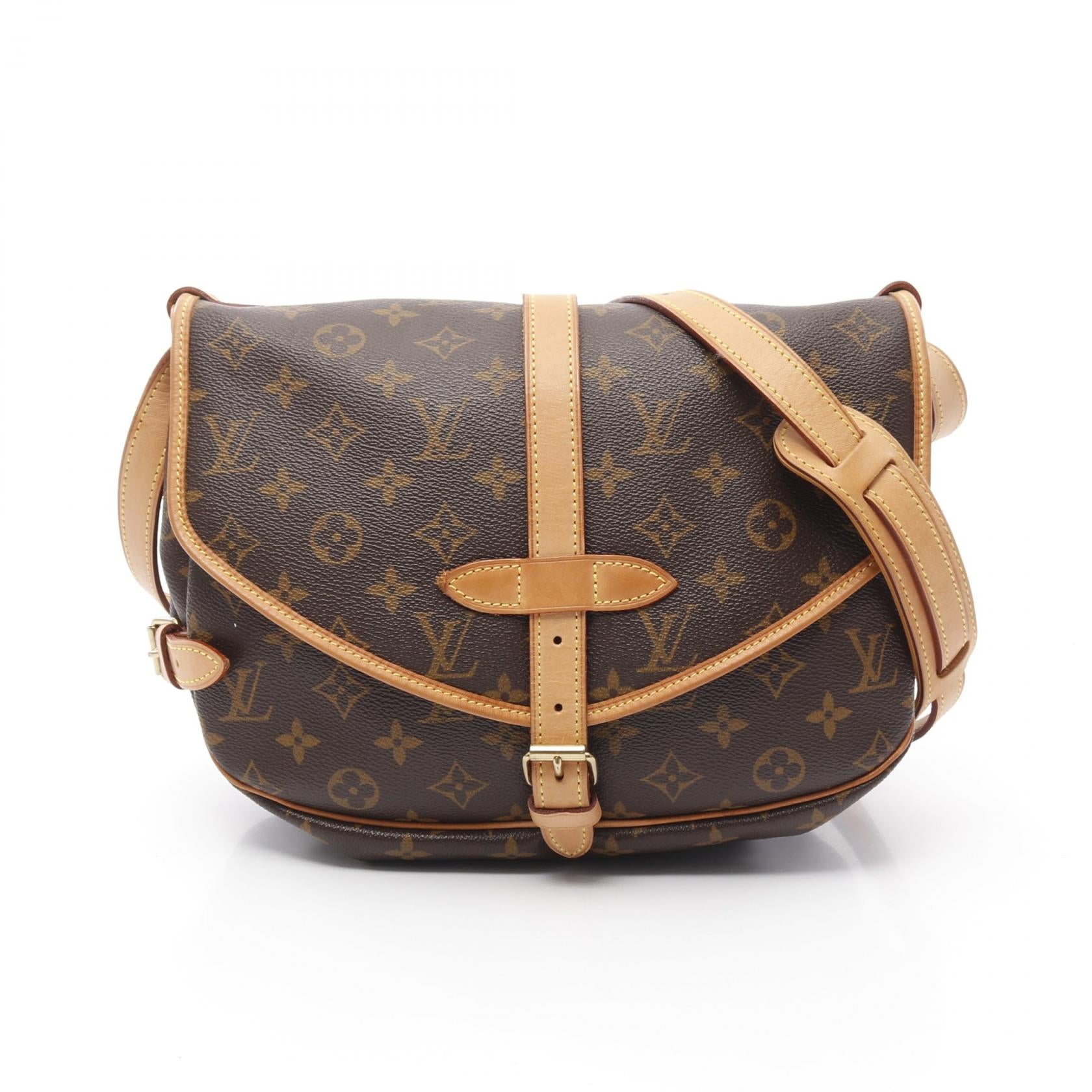Louis Vuitton Saumur Monogram Coated Canvas Shoulder Bag