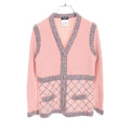 Chanel Matelassé Camellia Button Silk Cashmere Mohair Cardigan