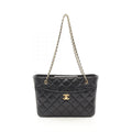 Chanel Small Shopping Bag Shiny Lambskin Tote Bag