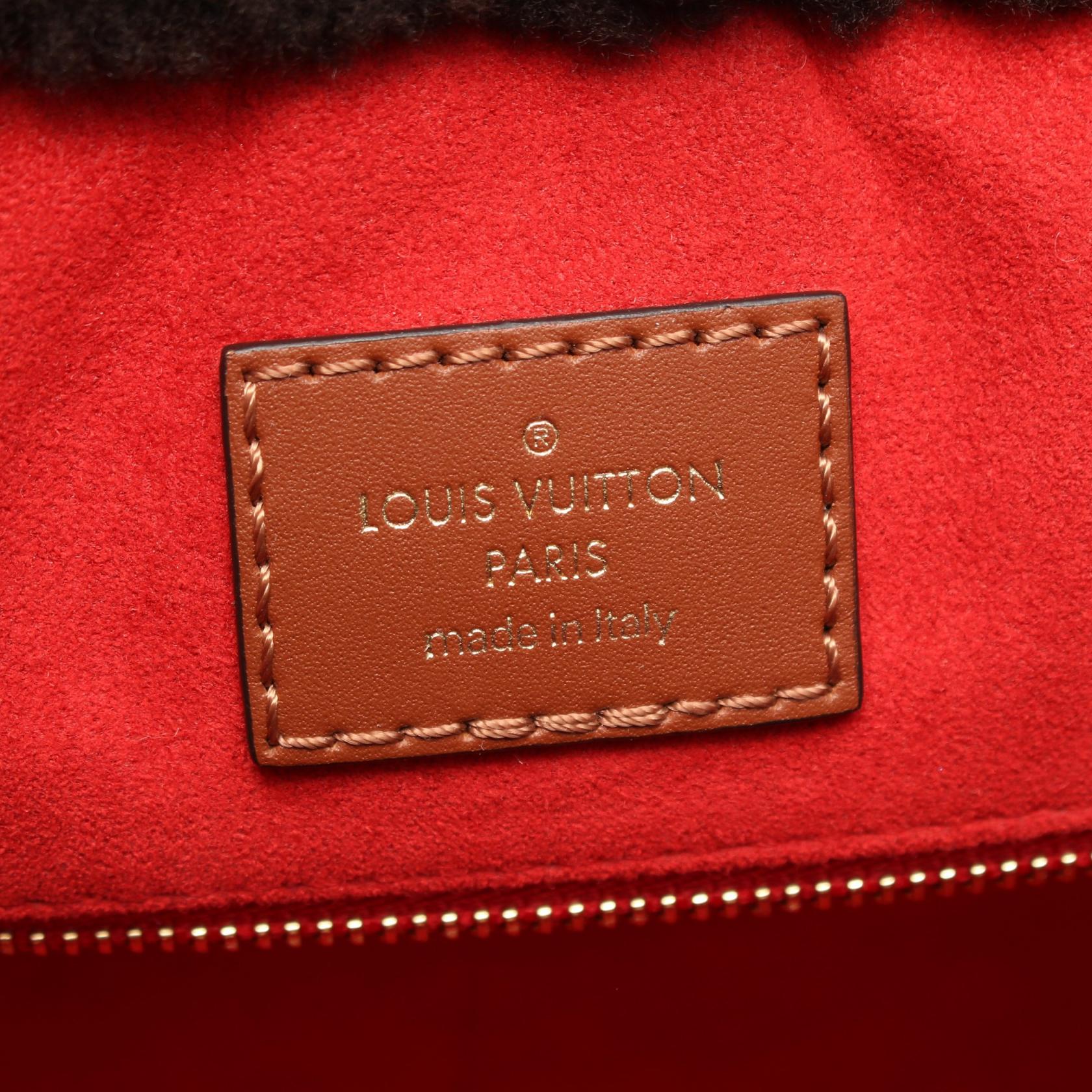 Louis Vuitton Onthego GM Monogram Teddy Leather Tote Bag