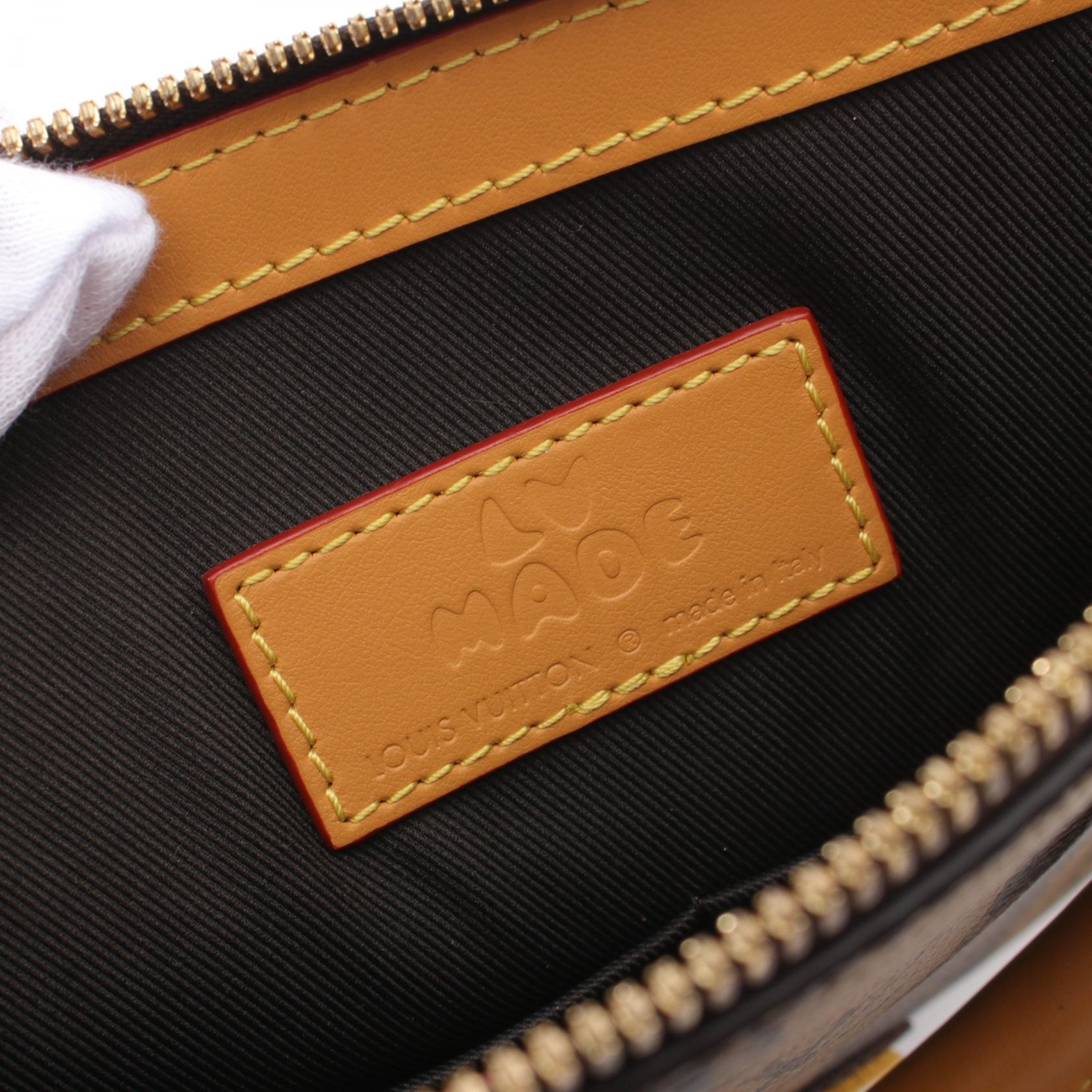 Louis Vuitton Sac Plat Messenger Monogram Stripe Coated Canvas 2way Tote Bag