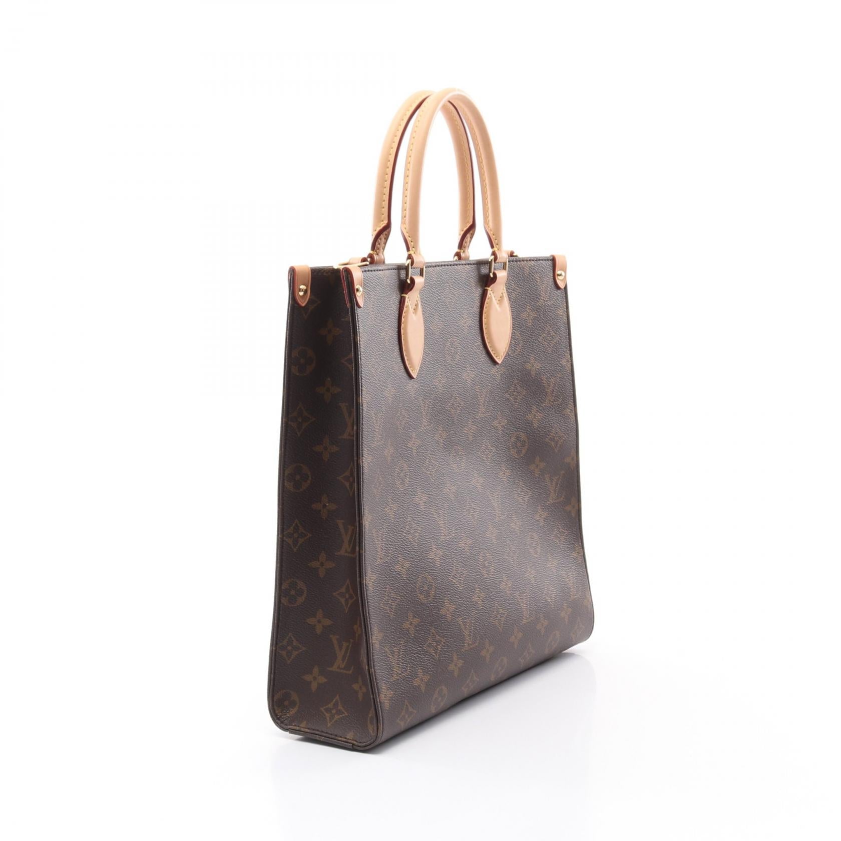 Louis Vuitton Sac Plat PM Monogram Coated Canvas Tote Bag