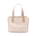 Chanel New Travel Line Leather Nylon Canvas Tote Bag