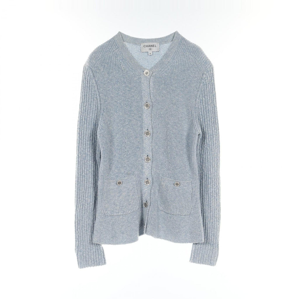 Chanel Lion Button Silk Cardigan