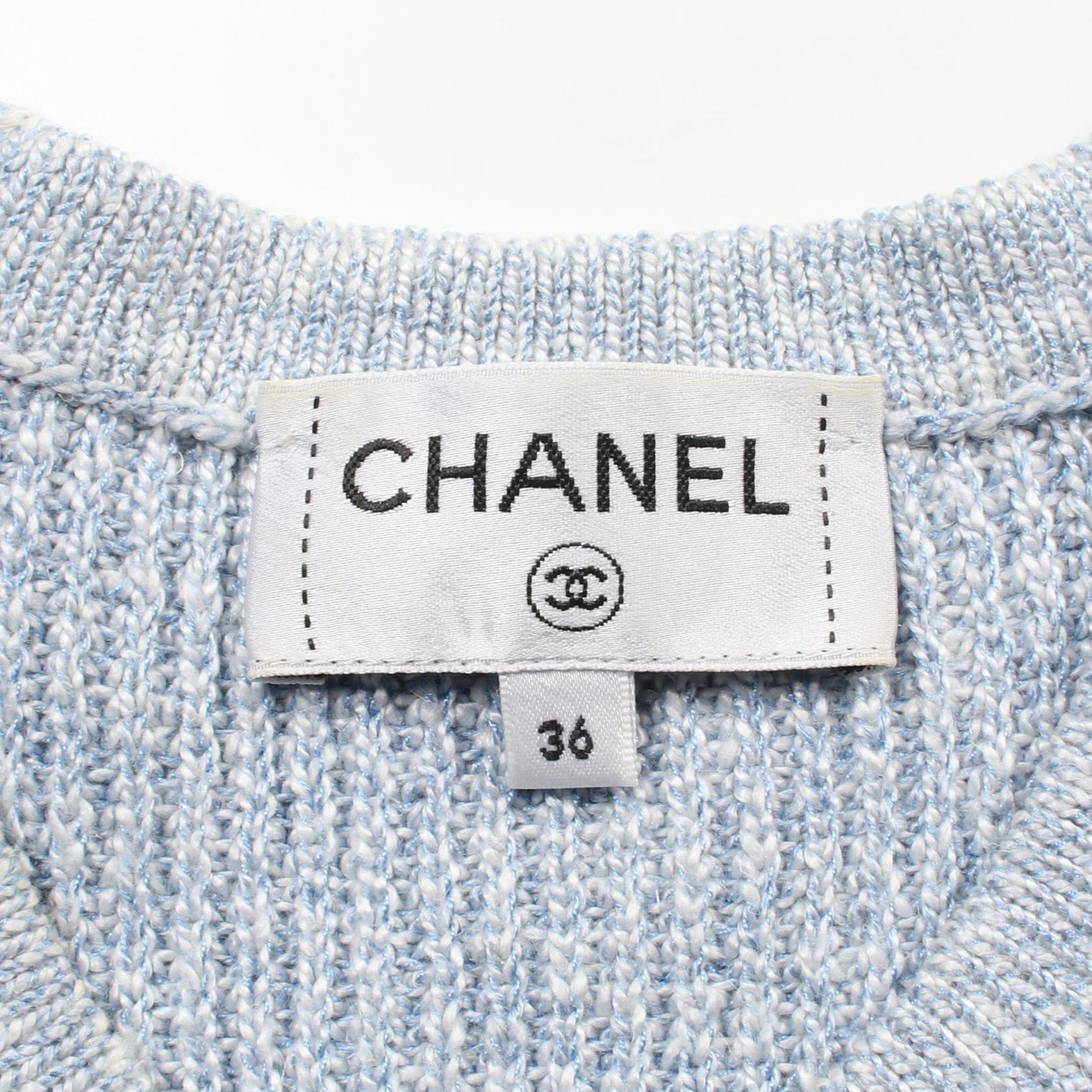 Chanel Lion Button Silk Cardigan