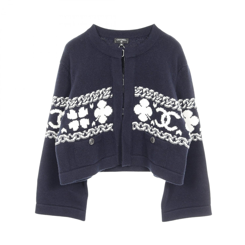 Chanel Coco Mark Cashmere Cotton Cardigan