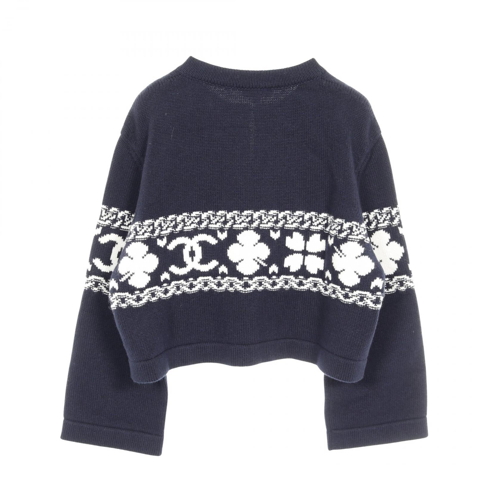 Chanel Coco Mark Cashmere Cotton Cardigan