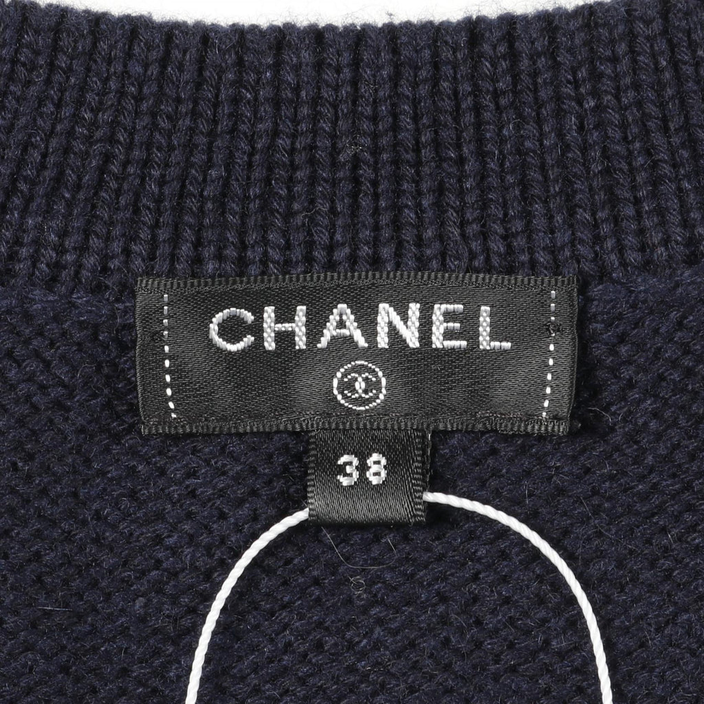 Chanel Coco Mark Cashmere Cotton Cardigan