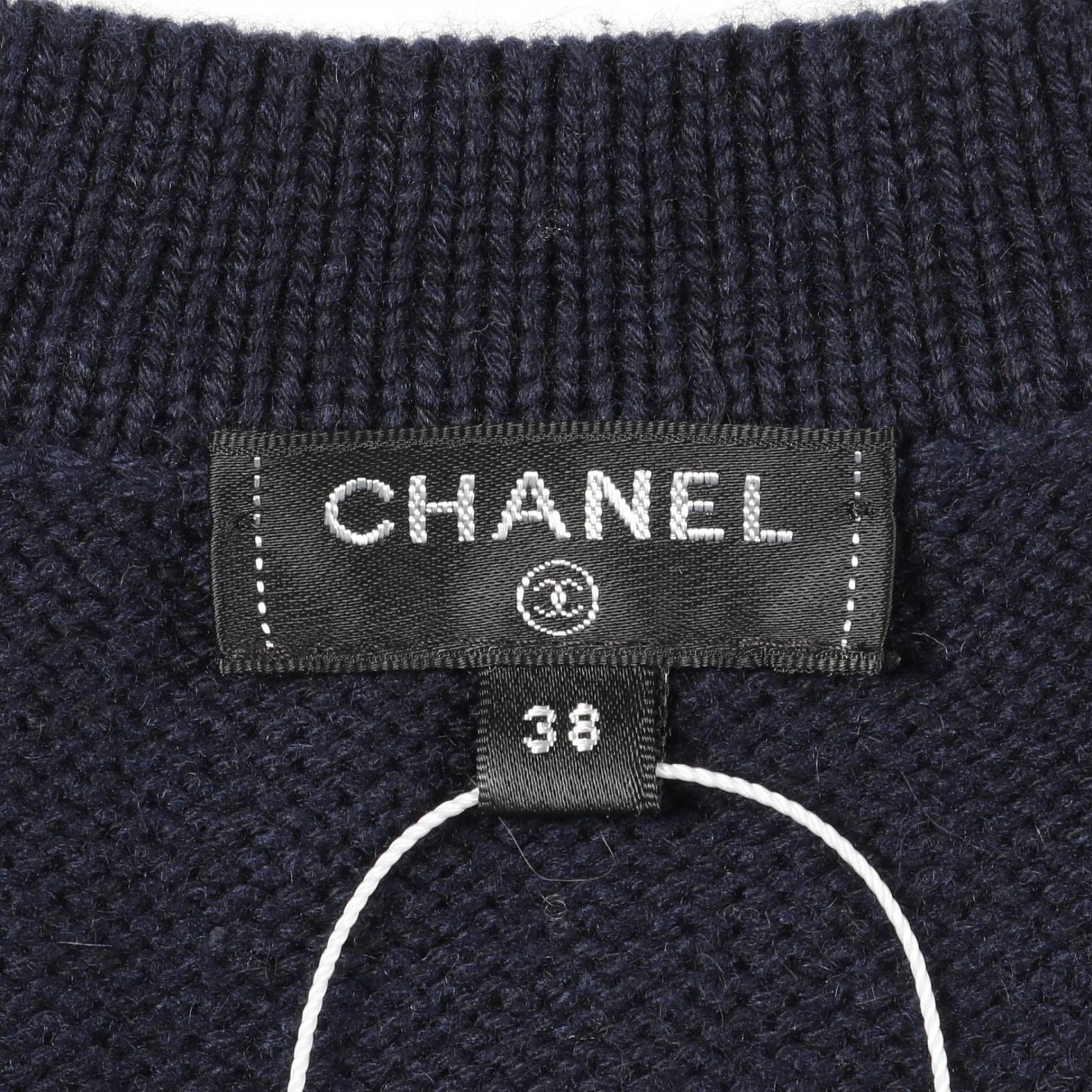 Chanel Coco Mark Cashmere Cotton Cardigan