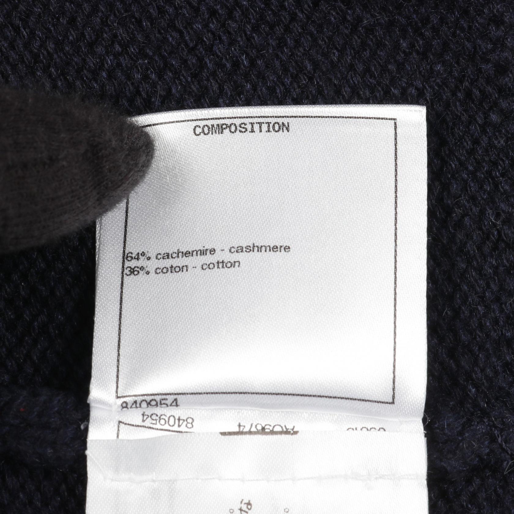 Chanel Coco Mark Cashmere Cotton Cardigan