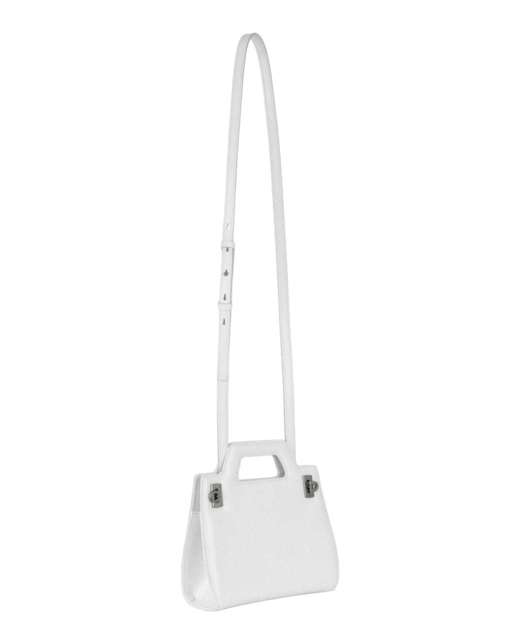 Ferragamo Womens Mini Wanda Leather Top-Handle Bag