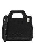 Ferragamo Womens Wanda Mini Stain And Strass Top-Handle Bag