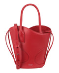 Ferragamo Womens Cut-Out Leather Mini Tote Bag