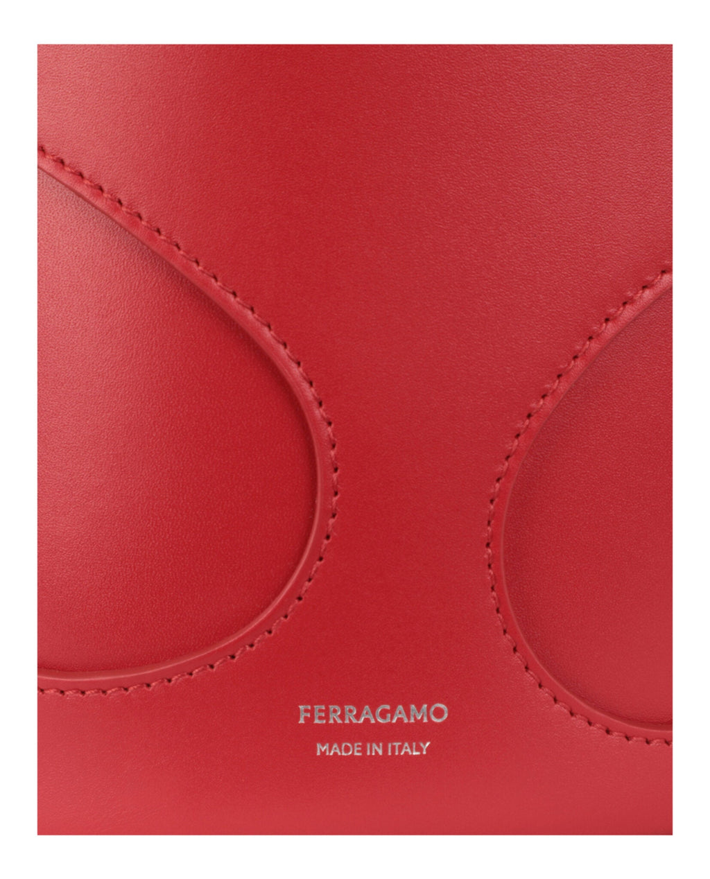 Ferragamo Womens Cut-Out Leather Mini Tote Bag