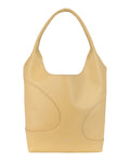 Ferragamo Womens Debossed Cut-Out Hobo Bag