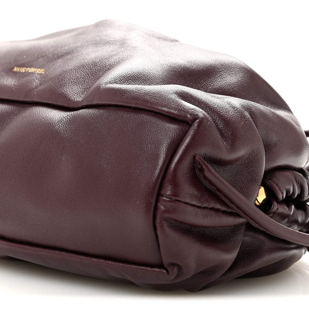 Lambskin Mini Cloud Clutch Plum